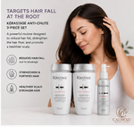 Kerastase Anti-Chute 3-Piece Set (Shampoo 250ml x 2 + Strengthening Spray 125ml x 1), Hair Care Treatment