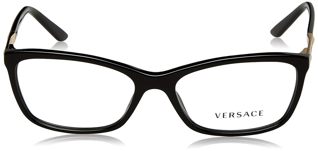 Versace Eyeglass Frames (Model VE3186-GB1-54) – Glossy Black 54mm