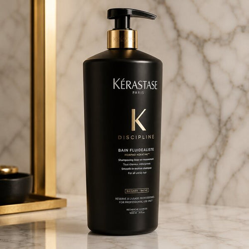 Kérastase Discipline Shampoo 1000ml - Side View with Premium Packaging