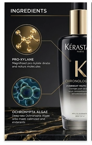 Kérastase Chronologiste Overnight Youth Serum — Anti-Aging Hair Treatment for Dry, Thin & Aging Hair